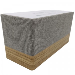 FB-CR320 High-end Dřevěný Bluetooth Radio Reproduktor W tkanina gril